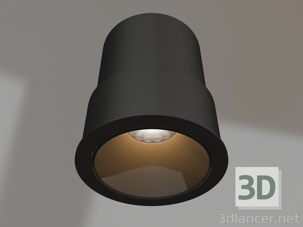 3D Modell Lampe MS-ATLAS-BUILT-R58-10W Day4000 (BK-BK, 35 Grad, 230V) - Vorschau