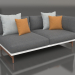 Modelo 3d Módulo de sofá, seção 1 direita (branco) - preview