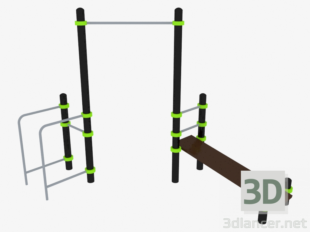 Modelo 3d Complexo esportivo (W0011) - preview