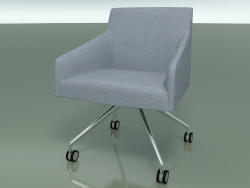 Armchair 2708 (on casters, with fabric upholstery, LU1)