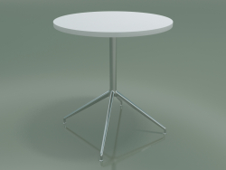 Runder Tisch 5710, 5727 (H 74 - Ø69 cm, ausgebreitet, Weiß, LU1)