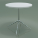 3D Modell Runder Tisch 5710, 5727 (H 74 - Ø69 cm, ausgebreitet, Weiß, LU1) - Vorschau