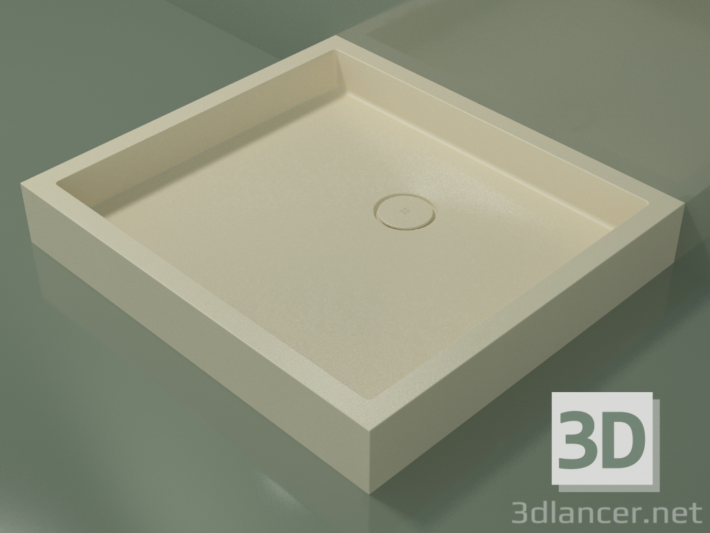 3D modeli Duş teknesi Alto (30UA0138, Bone C39, 100x90 cm) - önizleme