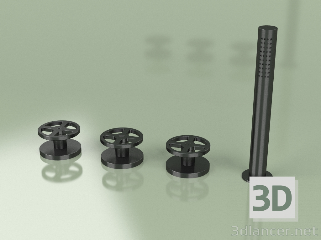3 डी मॉडल हैंड शॉवर सेट के साथ हाइड्रो-प्रोग्रेसिव मिक्सर (20 99, चालू) - पूर्वावलोकन