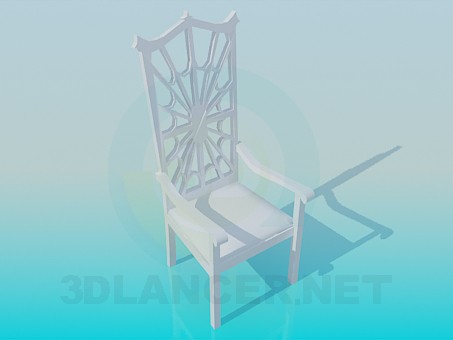 modello 3D Sedia-web - anteprima