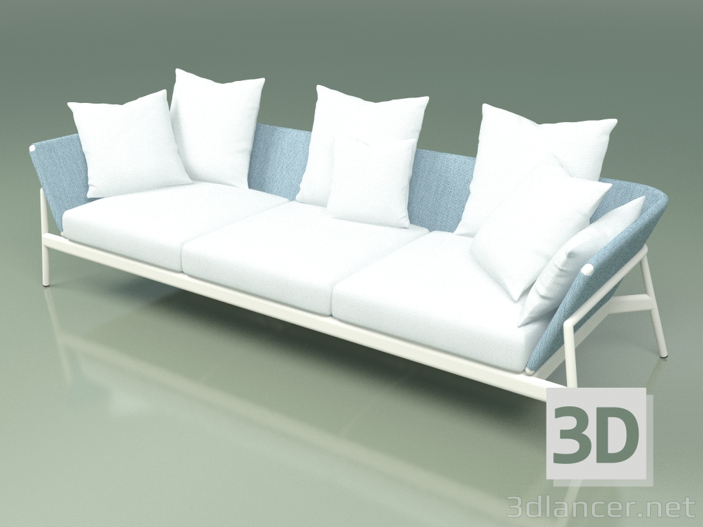 3D Modell Sofa 003 (Metallmilch, Batyline Sky) - Vorschau
