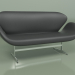 3d model Sofa Swan (black leather) - preview