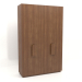 3d model Wardrobe MW 04 wood (option 2, 1830x650x2850, wood brown light) - preview