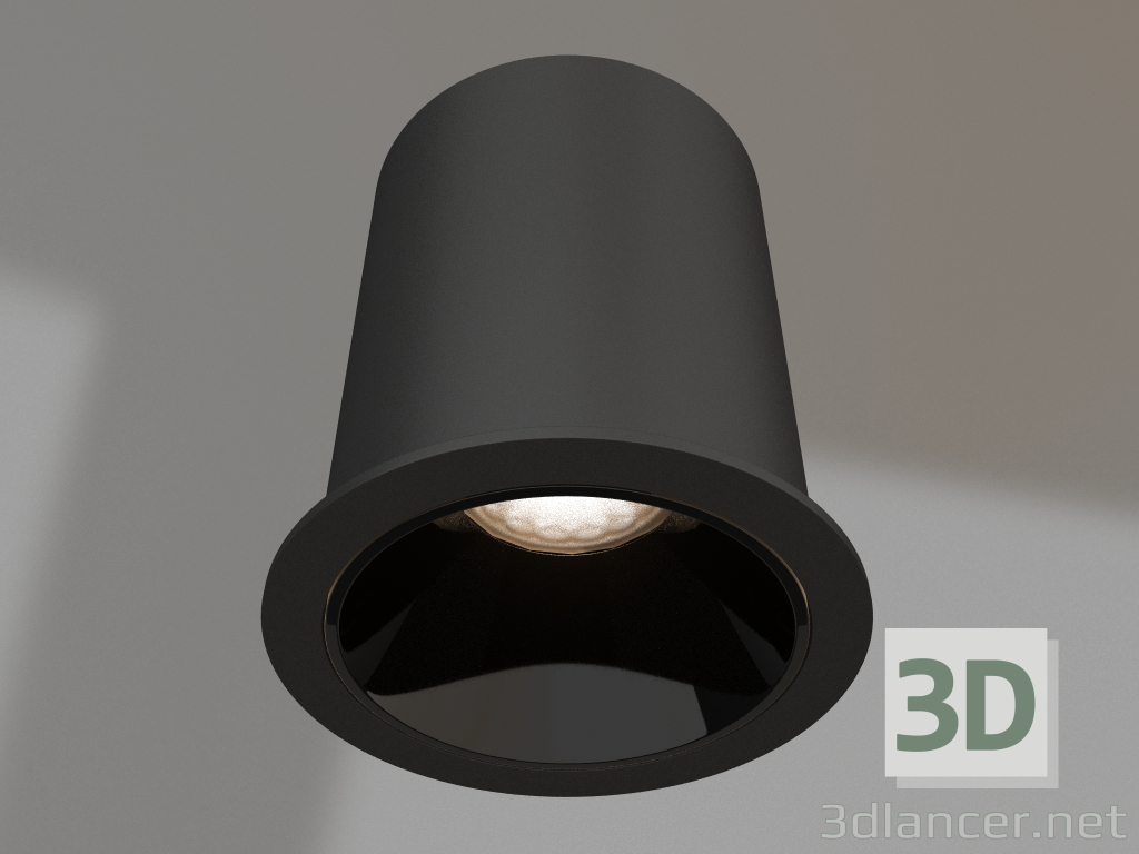 modello 3D Lampada MS-ATLAS-BUILT-R72-20W Day4000 (BK-BK, 30 gradi, 230V) - anteprima