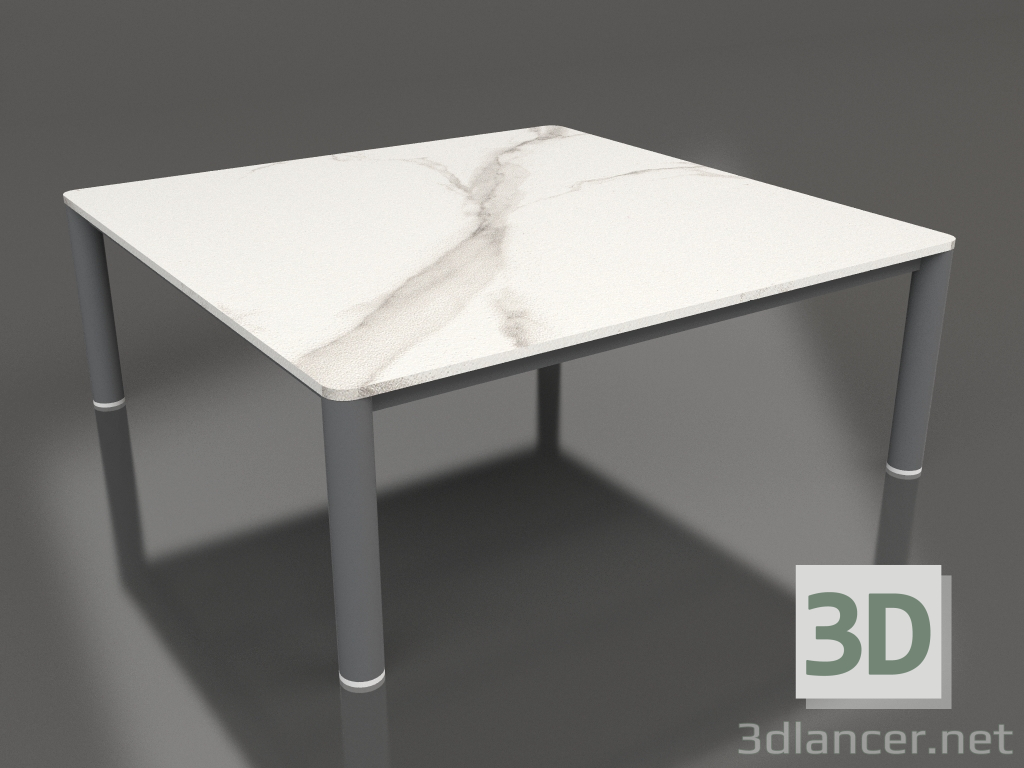modello 3D Tavolino 94×94 (Antracite, DEKTON Aura) - anteprima