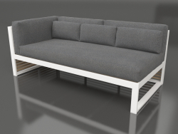 Modulares Sofa, Teil 1 links (Weiß)