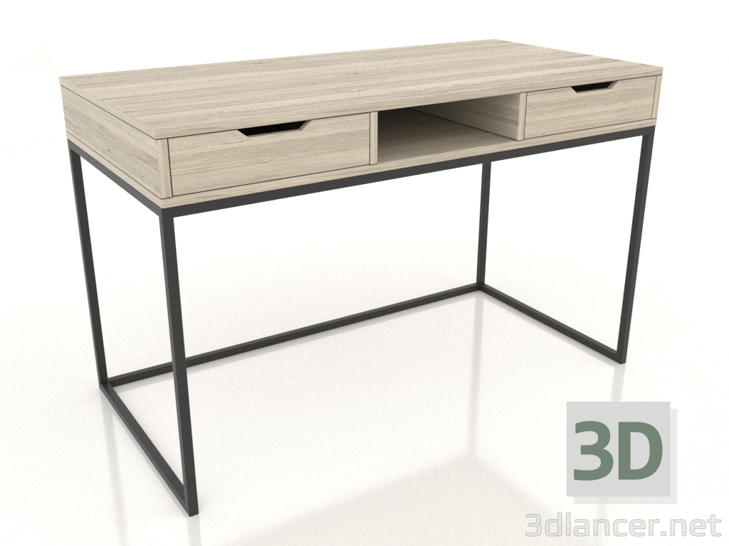 3D Modell Schreibtisch 1200x600 mm (Eiche hell) - Vorschau