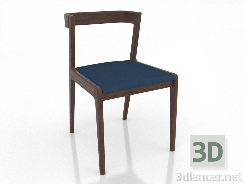 modello 3D Sedia 463 mm (noce scuro) - anteprima modello 3D Sedia 463 mm (noce scuro) - anteprima