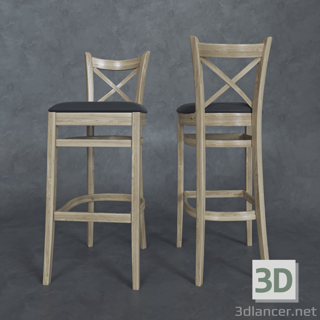 3d Барный стул Toscana модель купить - ракурс
