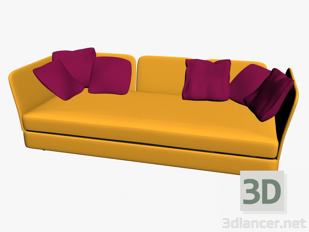 modello 3D Baia divano 205 - anteprima