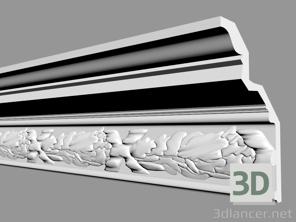 modèle 3D Corniche C1029 - preview