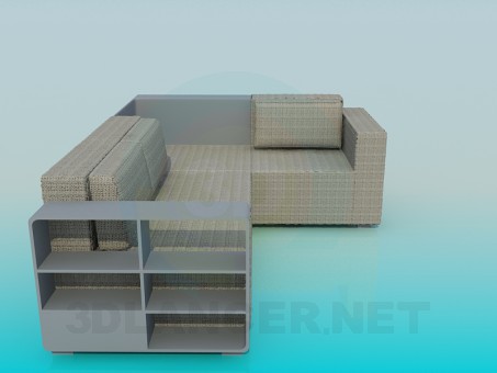 modelo 3D Sofá de la esquina - escuchar modelo 3D Sofá de la esquina - escuchar