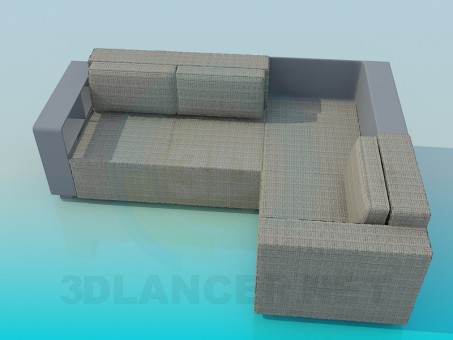 modelo 3D Sofá de la esquina - escuchar modelo 3D Sofá de la esquina - escuchar