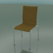 3D modeli Kumaş döşeme ile 4 ayaklı yüksek sırt sandalyesi (104) - önizleme