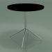 3D Modell Runder Tisch 5710, 5727 (H 74 - Ø69 cm, ausgebreitet, schwarz, LU1) - Vorschau