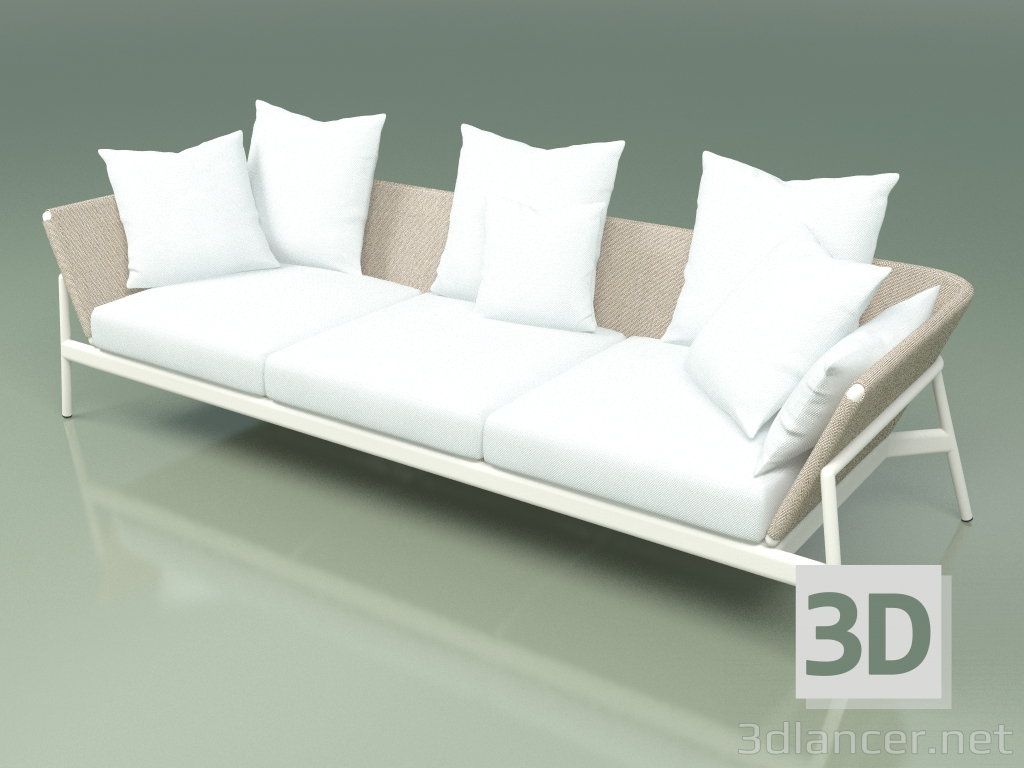 modello 3D Divano 003 (Metal Milk, Batyline Sand) - anteprima