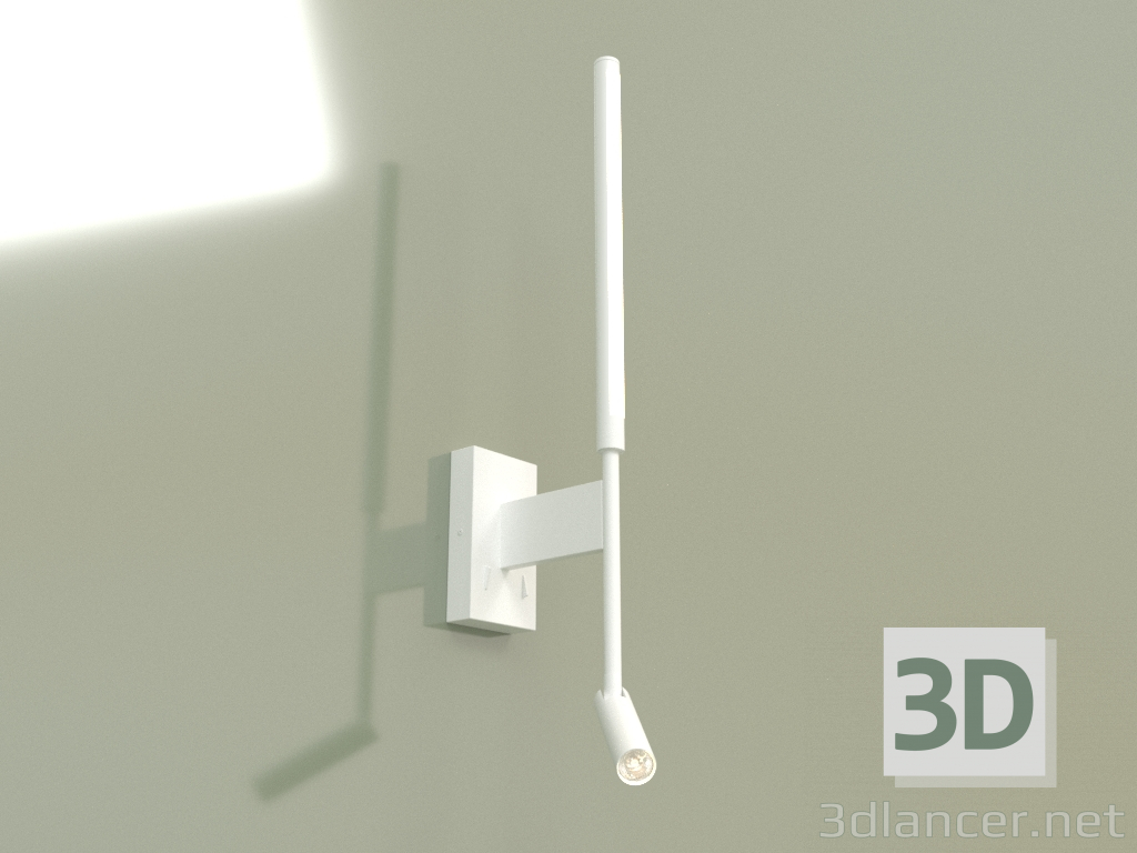 3D modeli Duvar lambası KONO READ 3200K WH 15004 - önizleme