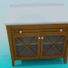 3d model Bedside table with transparent doors - preview