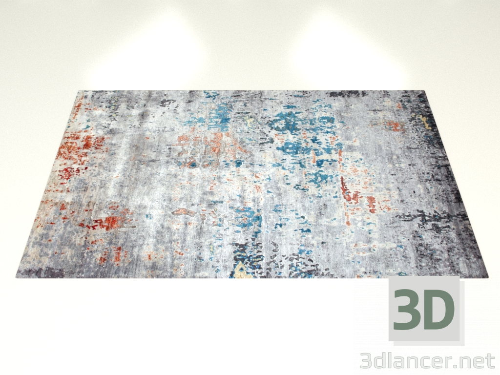 3D Modell Geknüpfter Teppich, Design Venedig - Vorschau