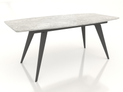 Folding table Ramses 180-250 (gray marble-black)