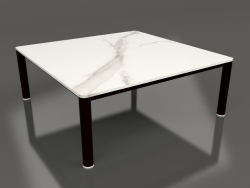 Coffee table 94×94 (Black, DEKTON Aura)