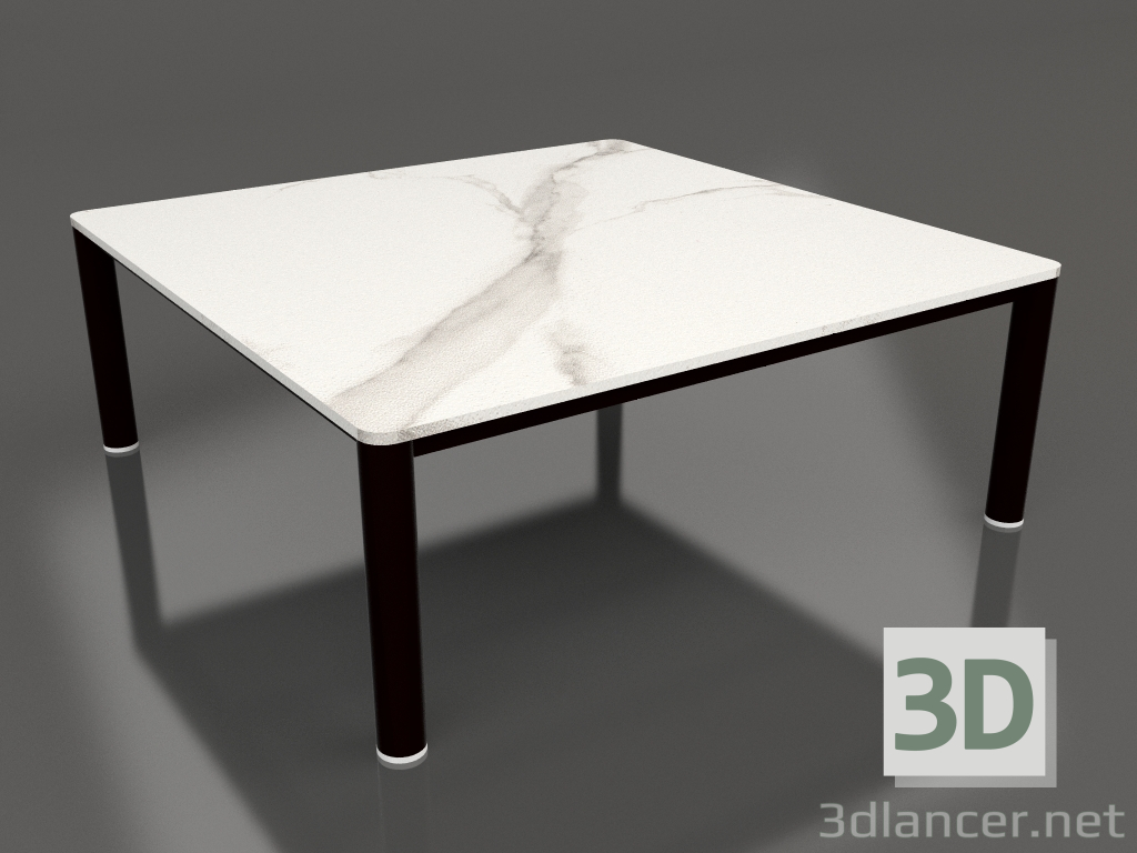 modello 3D Tavolino 94×94 (Nero, DEKTON Aura) - anteprima