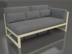 Modular sofa, section 1 right, high back (Gold)