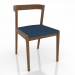 3d model Silla 463 mm (nogal claro) - vista previa