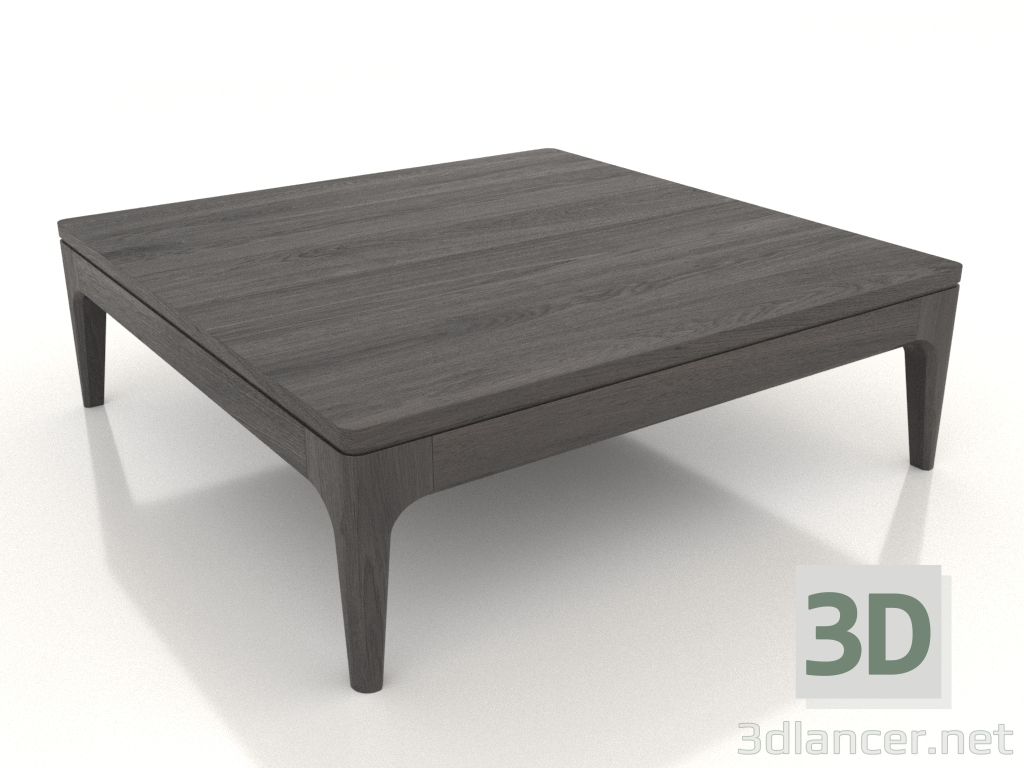 modello 3D Tavolino basso FARGO 800x800x250 mm (rovere wengé) - anteprima