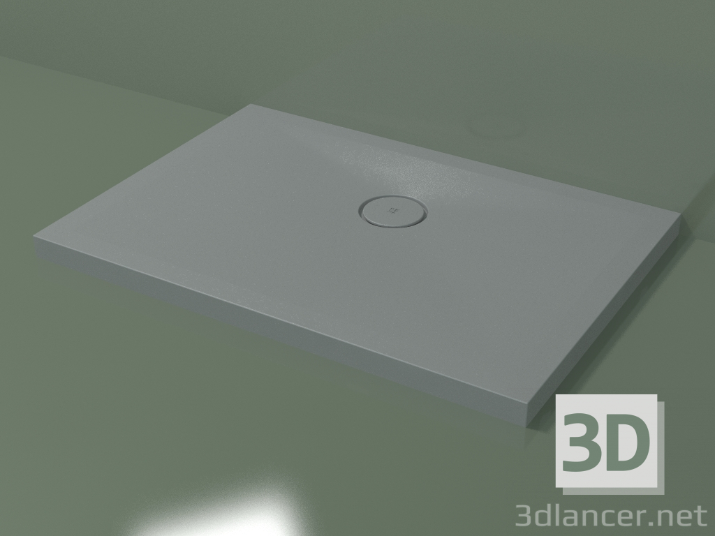 3D modeli Duş teknesi (30UB0118, Gümüş Gri C35, 100 X 70 cm) - önizleme