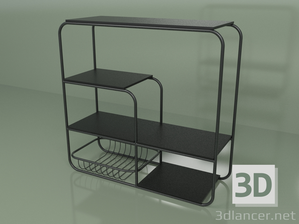 modello 3D Scaffalature di Varya Schuka (nero) - anteprima
