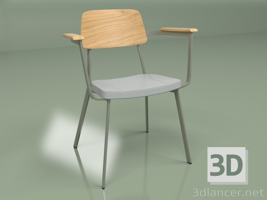 3D Modell Sprint Sessel 1 (hellgrau) - Vorschau