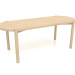 modèle 3D Table basse JT 053 (extrémité arrondie) (1215x466x454, bois blanc) - preview