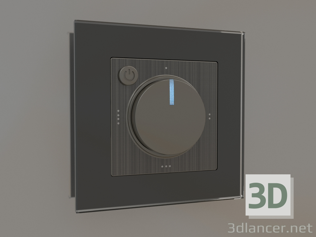modèle 3D Thermostat électromécanique pour plancher chauffant (bronze) - preview
