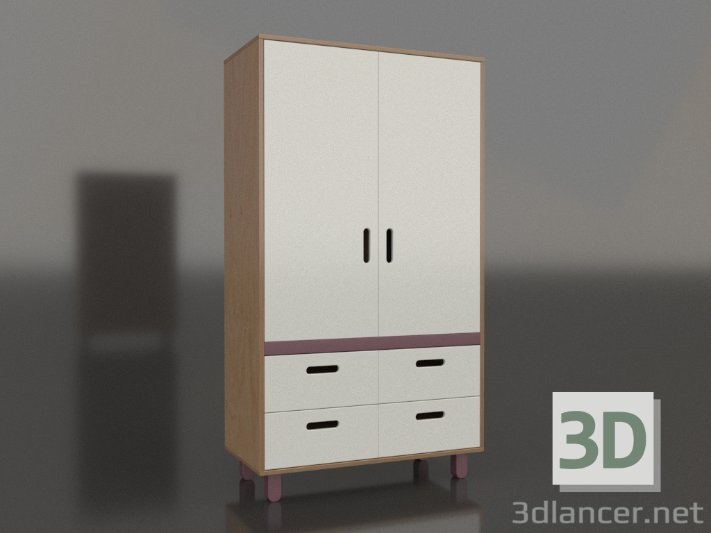 3d model Wardrobe closed TUNE HS (WXTHCA) - preview