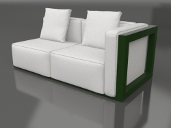 Sofa module, section 1 right (Bottle green)