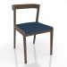 3D modeli Sandalye 463 mm (açık dişbudak ceviz) - önizleme