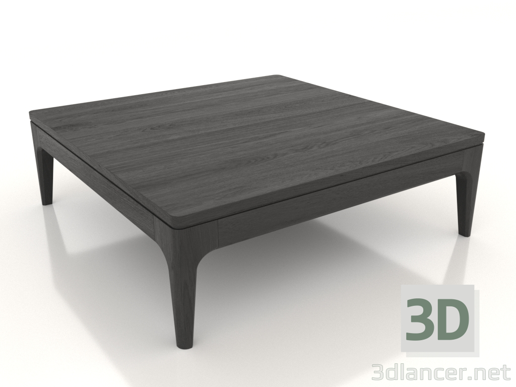modello 3D Tavolino basso FARGO 800x800x250 mm (rovere nero) - anteprima