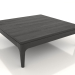 modello 3D Tavolino basso FARGO 800x800x250 mm (rovere nero) - anteprima