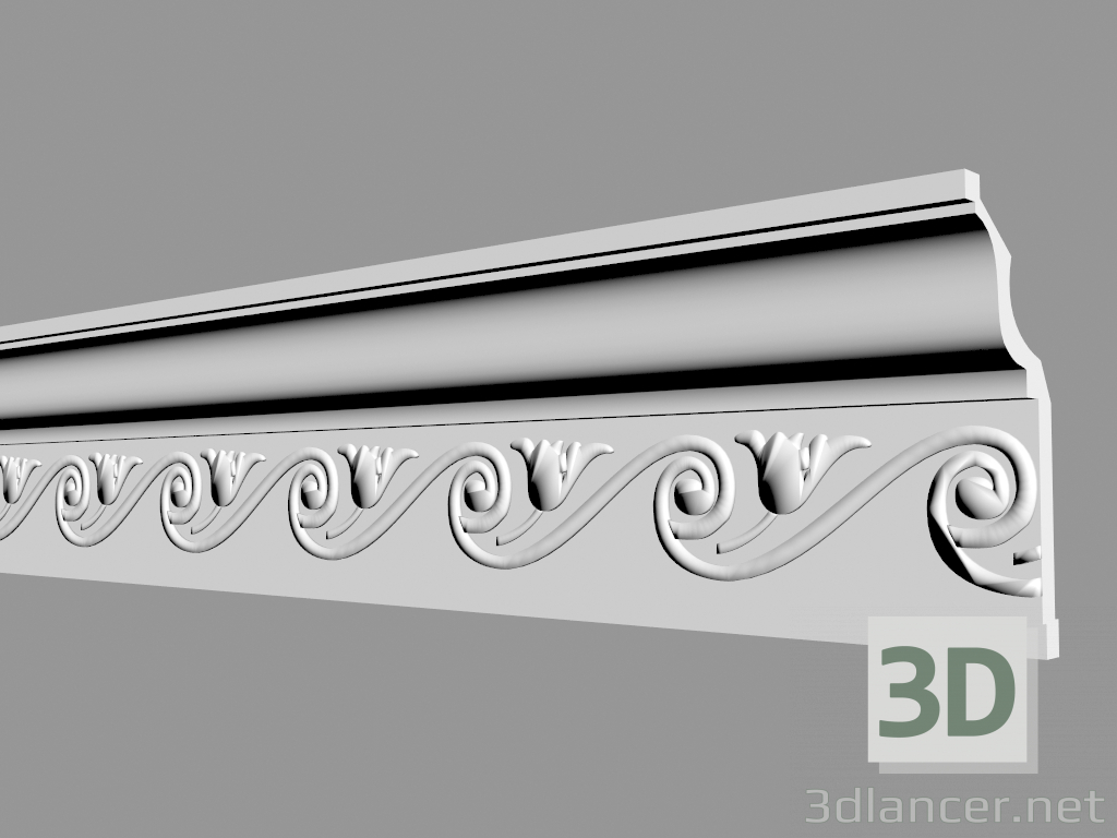 modèle 3D Corniche C1034 - preview