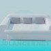3D Modell Modernes Sofa - Vorschau