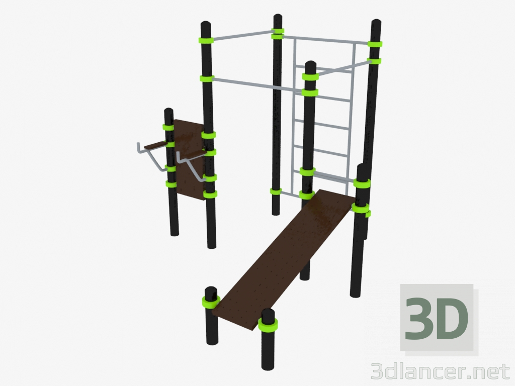modèle 3D Complexe sportif (W0014) - preview