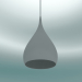 3d model Spinning pendant lamp (BH1, Ø25cm, H 45cm, Dark Matt Gray) - preview