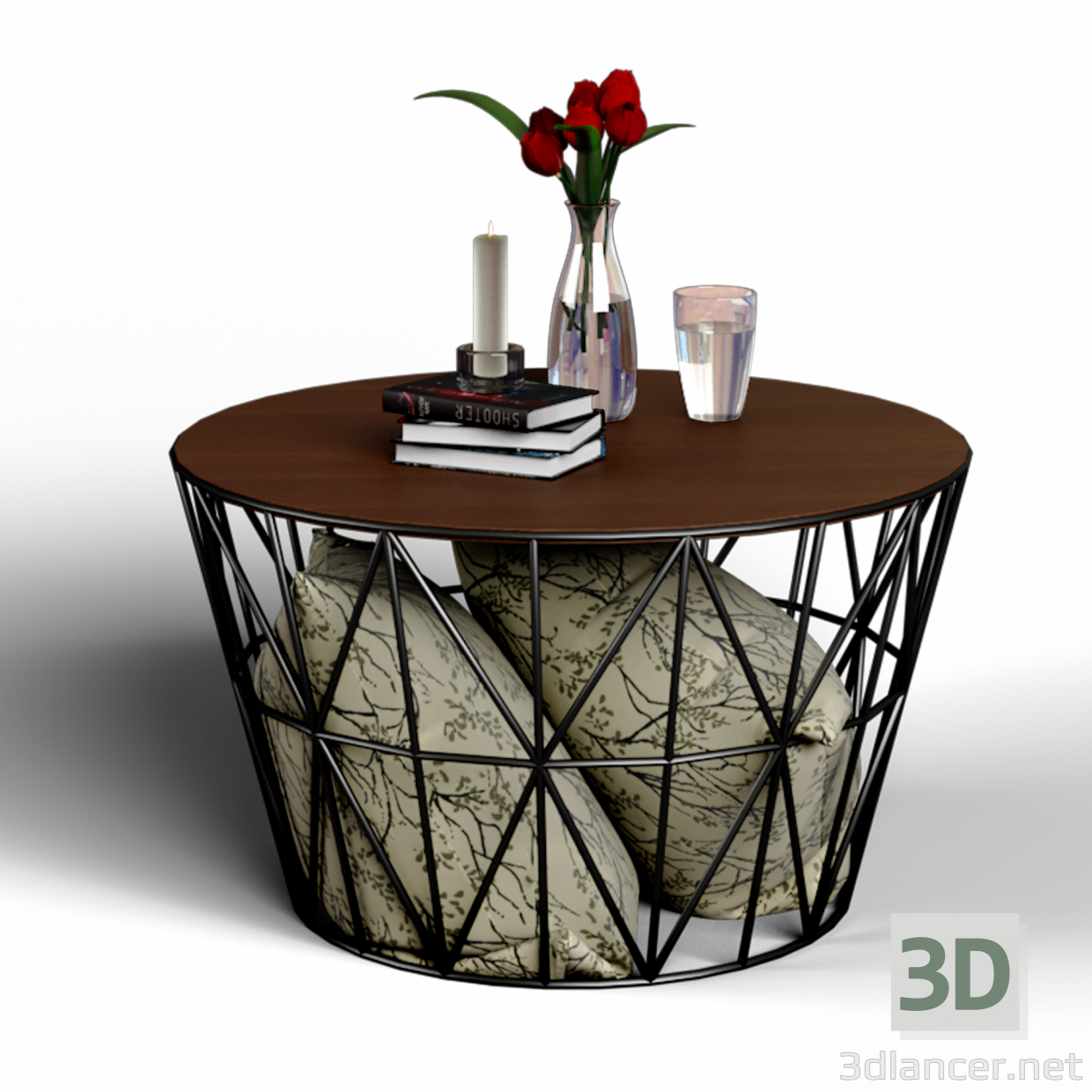 Stolik 3D modelo Compro - render