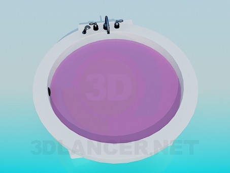 3d модель Круглая ванна – превью 3d модель Круглая ванна – превью
